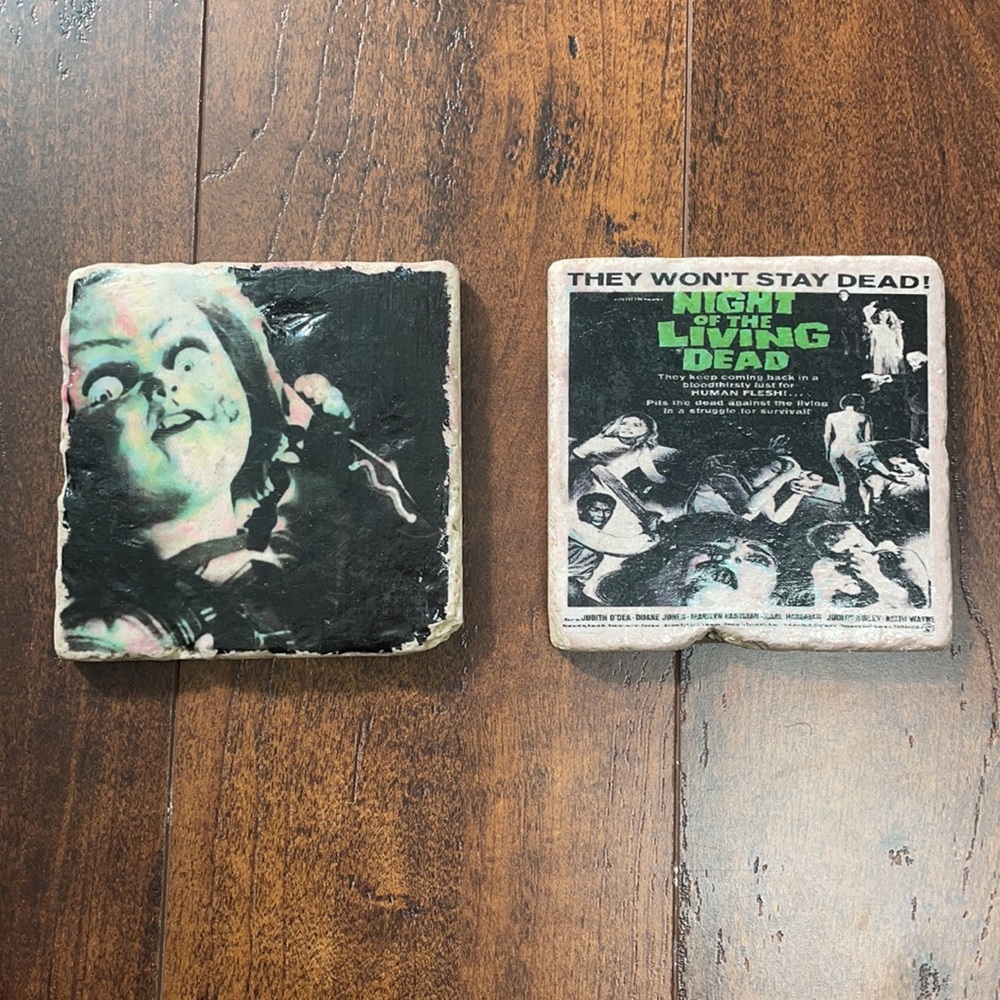 Handmade Horror Coasters Psychological Thriller Gore